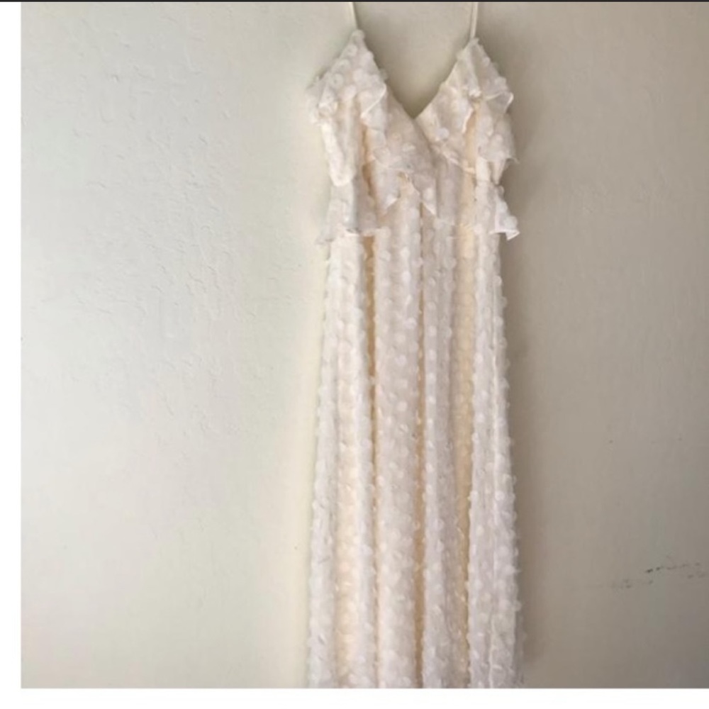 White Zimmerman dress.